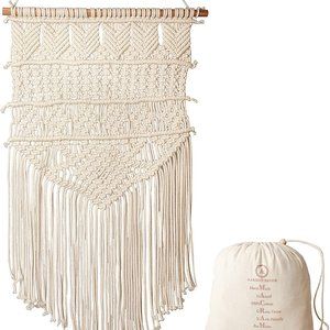 Aakriti Macramé wall hanging natural coloured Boho wall hanging